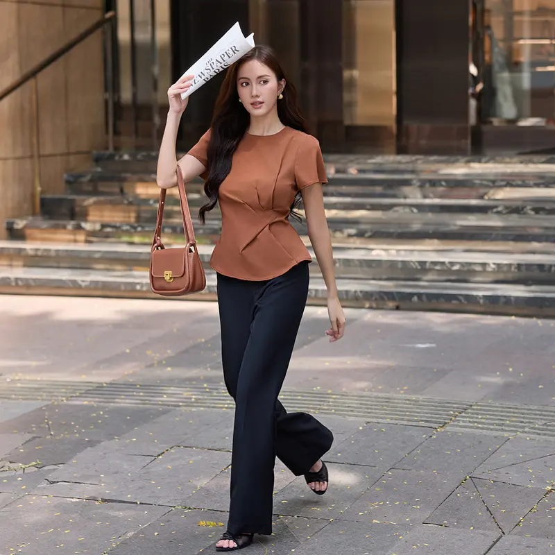 Áo peplum xếp ly eo tay bồng Maybi 2