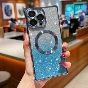 เคสโทรศัพท์, มุมขวาโปร่งใส, กันกระแทก, แม่เหล็ก, 6D, ชุบด้วยไฟฟ้า, เข้ากันได้กับ iPhone 16 Pro Max, สายคล้องคอ, สายรัดข้อมือ, 15 Plus, แบบพกพา, ป้องกันการสูญหาย, iphone 14, 13, ฝาครอบป้องกัน, ใหม่