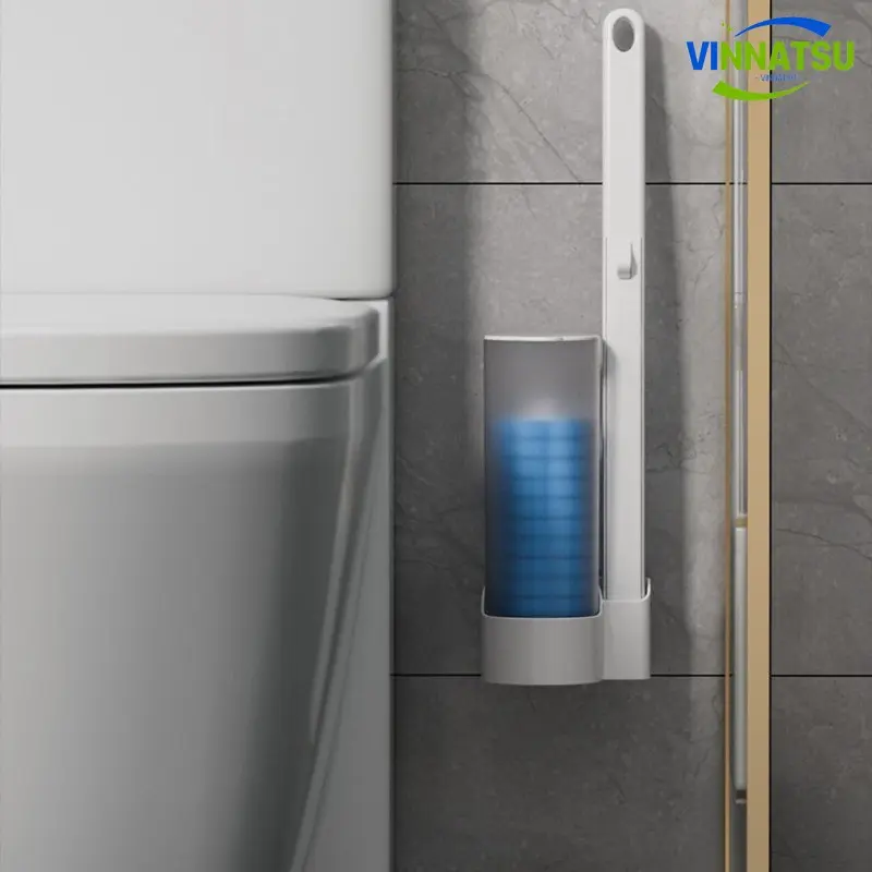 Vinnatsu Pembersih Toilet Sekali Pakai Spons Pembersih Kamar Mandi 6 Pcs Spons Isi Ulang Pembersih WC Disposable Bathroom Brush Sikat Toilet Sponge Anti Lecet 7