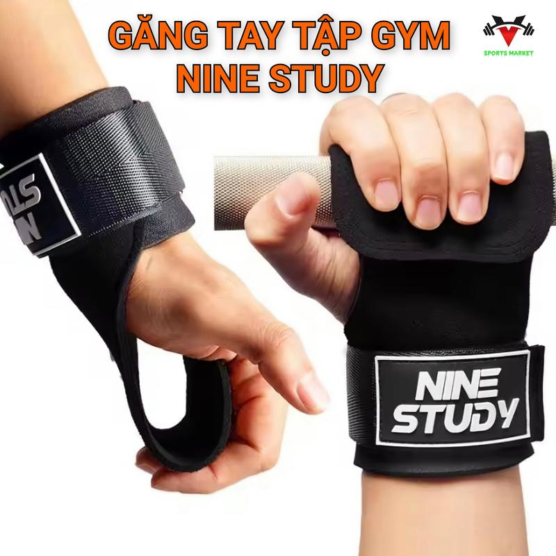 Găng Tay Tập Gym Đa Nine study Năng Chống Trơn Hỗ Trợ Deadlift Tập Hít Xà Đơn Tâp Tạ - Bao Tay Chống Trơn Trượt -  Cao Su, strap gym
