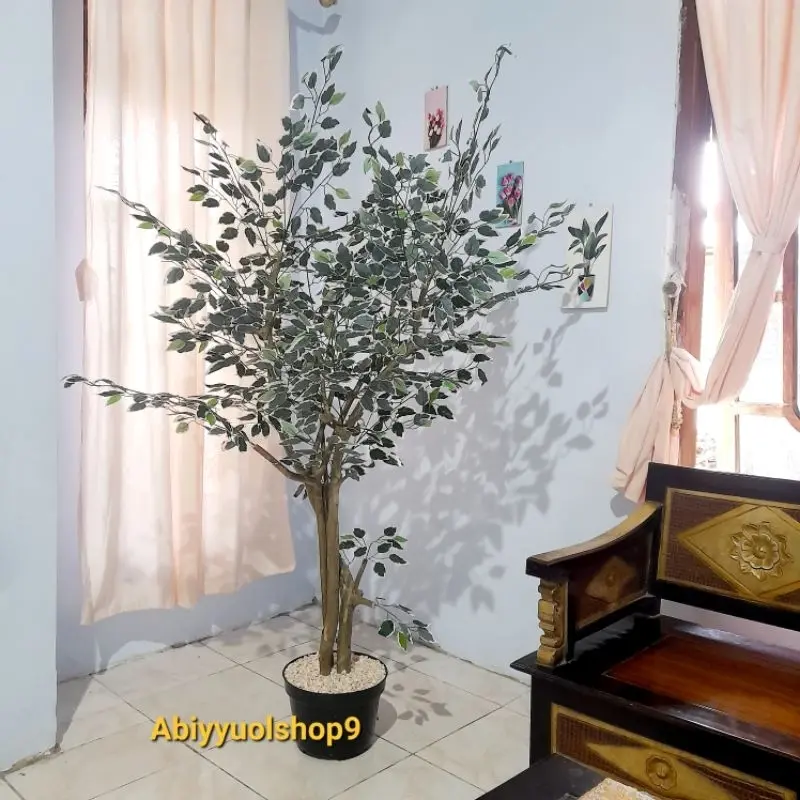 NEW ARRIVAL Pohon Hias Artificial Beringin Varigata 2 batang pohon Daun Rimbun Lebat || Natural Aesthetic 4