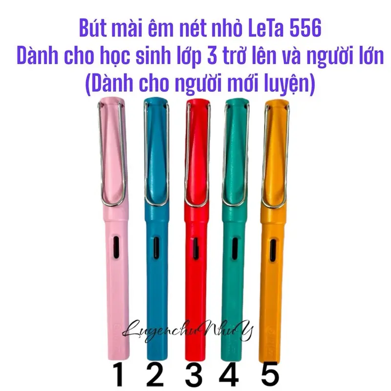 (Mã 2) Combo 2 Bút mài Leta 5.5.6 (kèm ngòi) nét nhỏ (cho HS lớp 3,4,5 và người lớn mới luyện)
