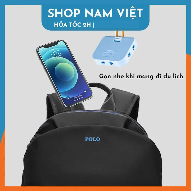 Ổ Cắm Điện Mở Rộng Xoay 180 Độ Chia Từ 1 Ra 3 Chấu Cắm 5