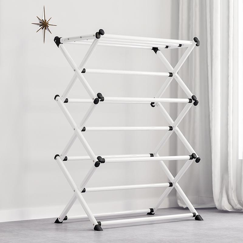 Multi-functional Foldable Clothes Drying Rack (1 Piece), Household Clothes Hanger, Towel Rack, Clothes Hanger, Bathroom Gadgets 0