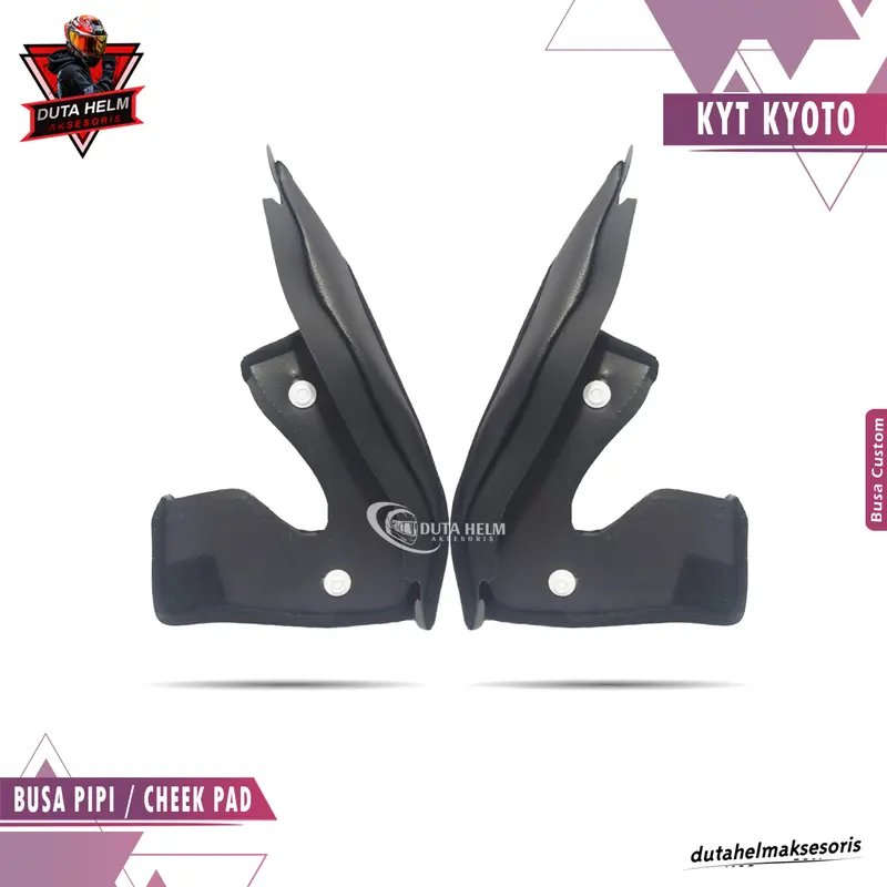 Busa Helm Kyt Kyoto S M L XL XXL Fullset Custom Helmet motorcycle helm kyt kyoto putih paket ganteng 1
