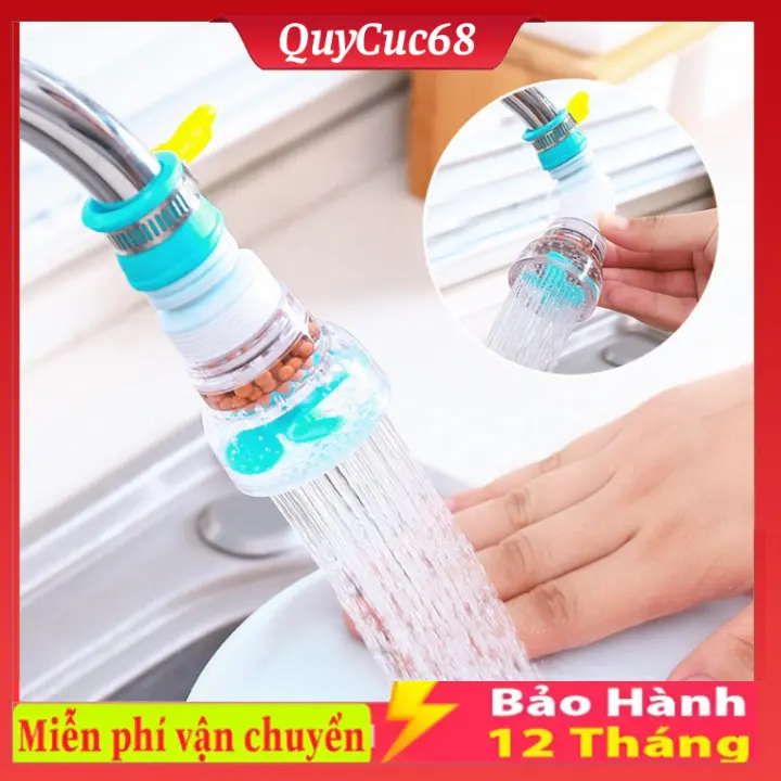 Vòi lọc nước rửa bát tăng áp xoay 360 có thể kéo dài chống bắn nước tiện lợi dễ sử dụng 0