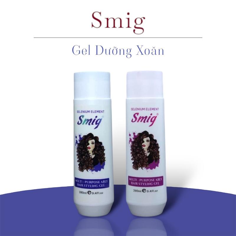 Gel dưỡng xoăn Smig 280ml Kem Bóp tóc xoăn cho nữ giữ nếp tạo kiểu tóc Dưỡng sóng xoăn Xả khô giữ nếp tóc uốn Nữ xịt