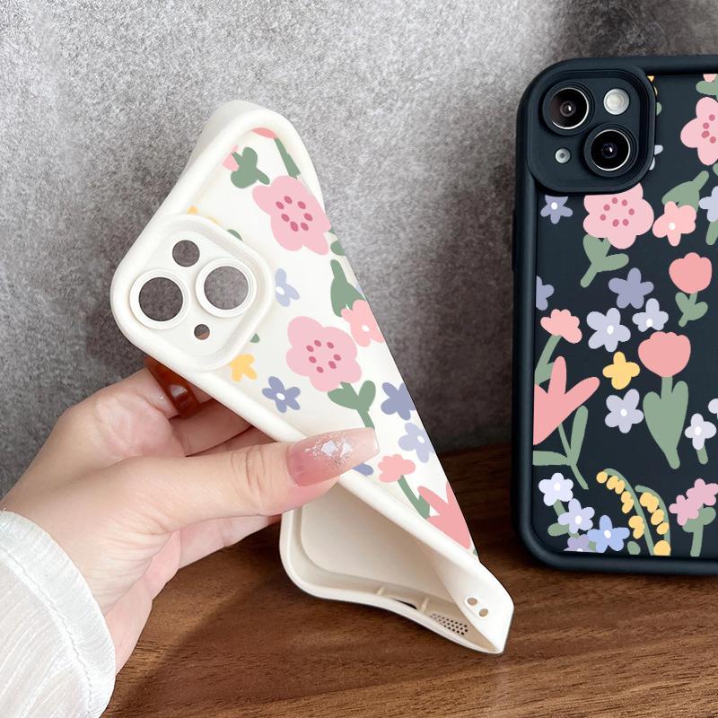 Pro Camera Softcase For OPPO A5 2018 AX5 A57 4G A54 A53 2020 A5 2020 A52 A53s A54s A55 4G A57s A57e A58 4G A58 5G A5s AX5s Case Indah Floral Silicone Shoftcase 2
