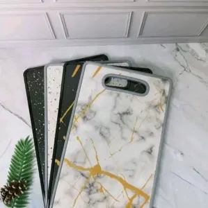 TALENAN DAPUR MOTIF MARMER - AESTHETIC PLASTIK MARBLE Putih Hitam