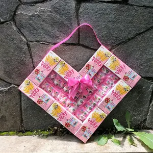 Pocky Bentuk Love Kado Valentine Kado Kelulusan Box Gift Dengan Berbagai Jenis Pocky Cocok Untuk Ucapan Spesial