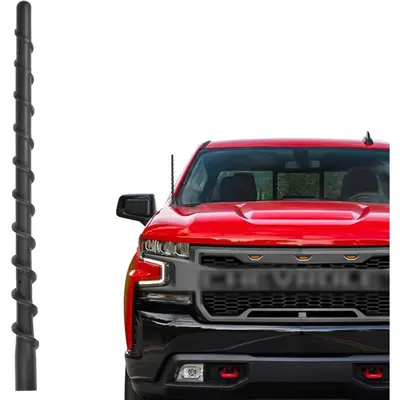 Antenne Voiture Courte En Aluminium - 10,7 Cm - Pour Dodge RAM 1994-2019 & GMC Sierra 2007-2018 - Noir
