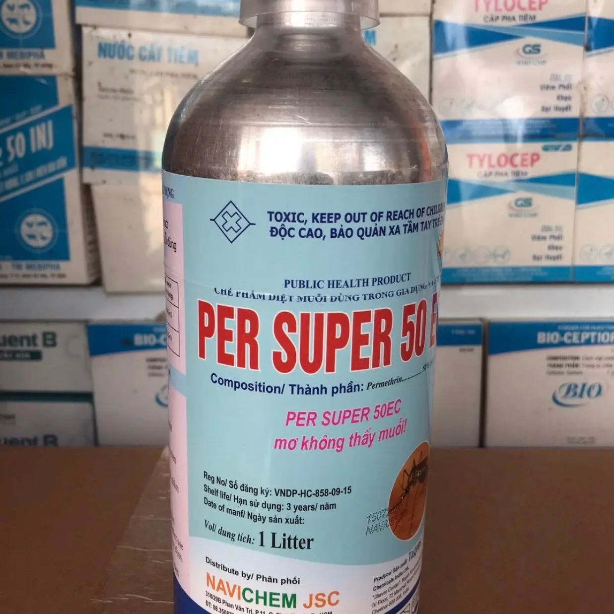 Phun muỗi chai nhôm 1 lít