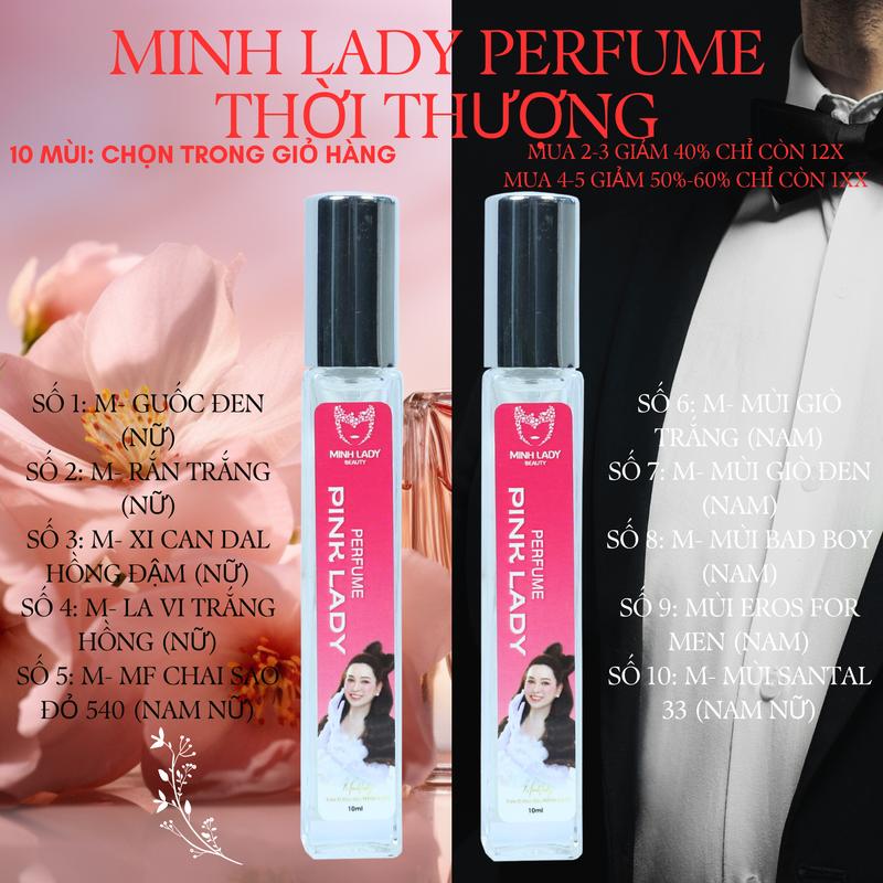 NƯỚC HOA PINK LADY [79k/2 Mùi 99k/3] Mùi MINH LADY BEAUTY NAM Nữ UNISEX Cosmetic Women Perfume Xịt Thơm