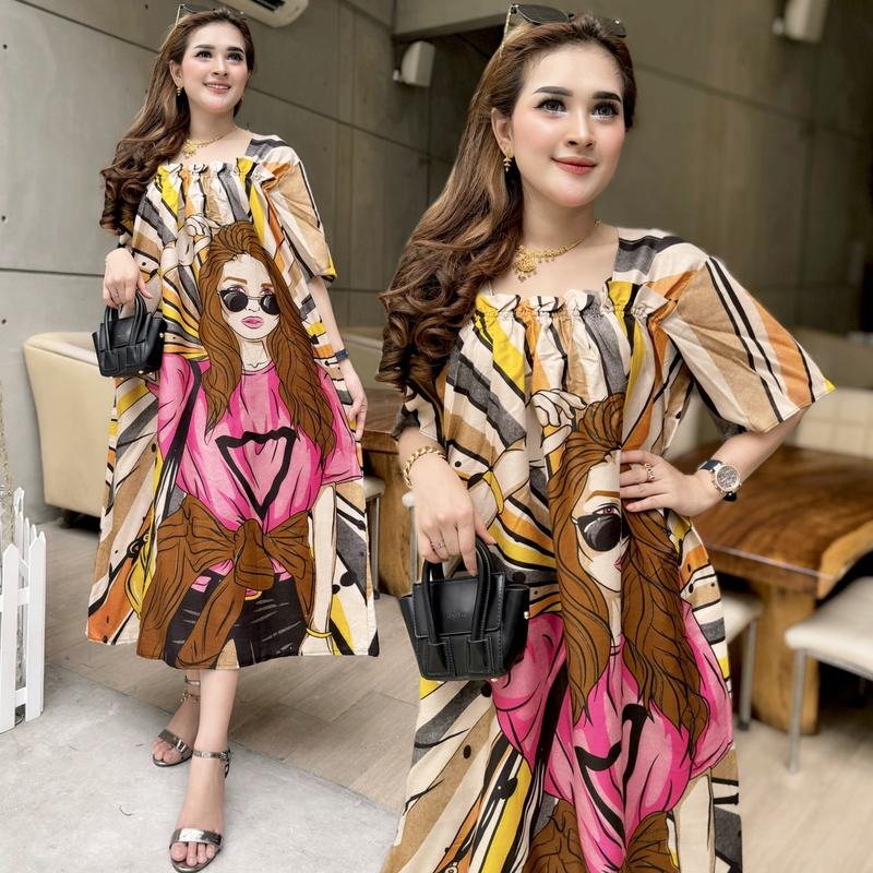 Product Introduction of Dress fuji ld 120 rayon adem bumil Casual Wanita 2