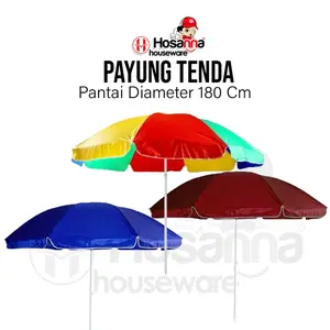 Payung Tenda Pantai  180CM Pelangi , Jualan, Dagang, Taman, PKL (UV)
