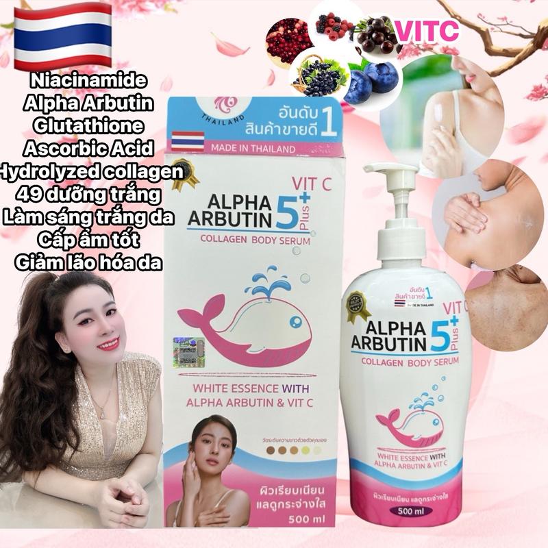 (TẶNG 2V KT + MẶT NẠ PRUKSA LABORATORY ) DƯỠNG THỂ ALPHA ARBUTIN 5 PLUS VITC SKINCARE- Dưỡng Trắng Da Hiệu Quả