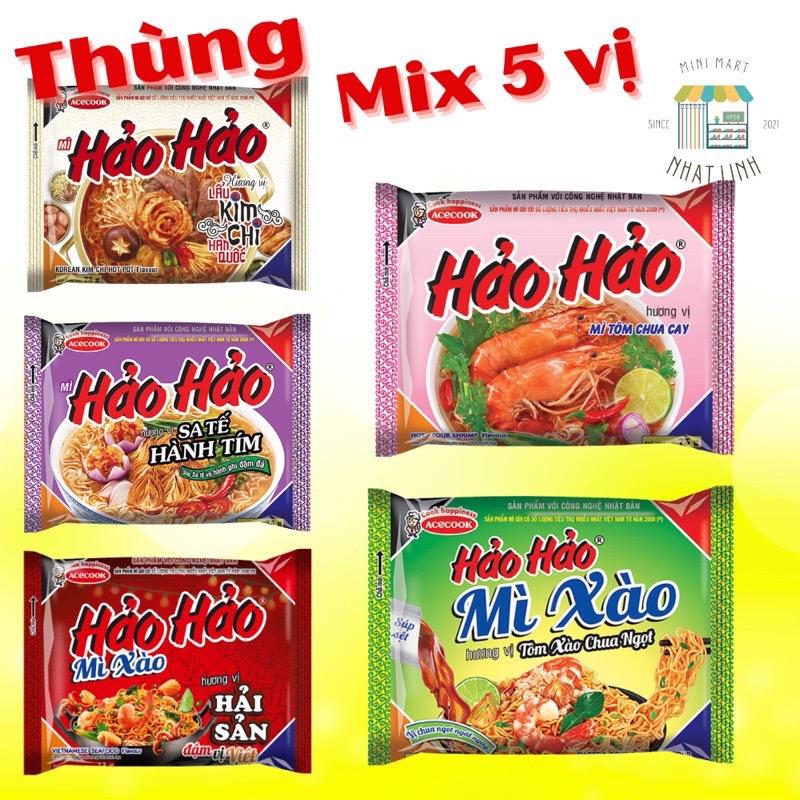 Mì Tôm Hảo Hảo Thùng 30 Gói (Mix Đủ Các Vị Theo Yêu Cầu)