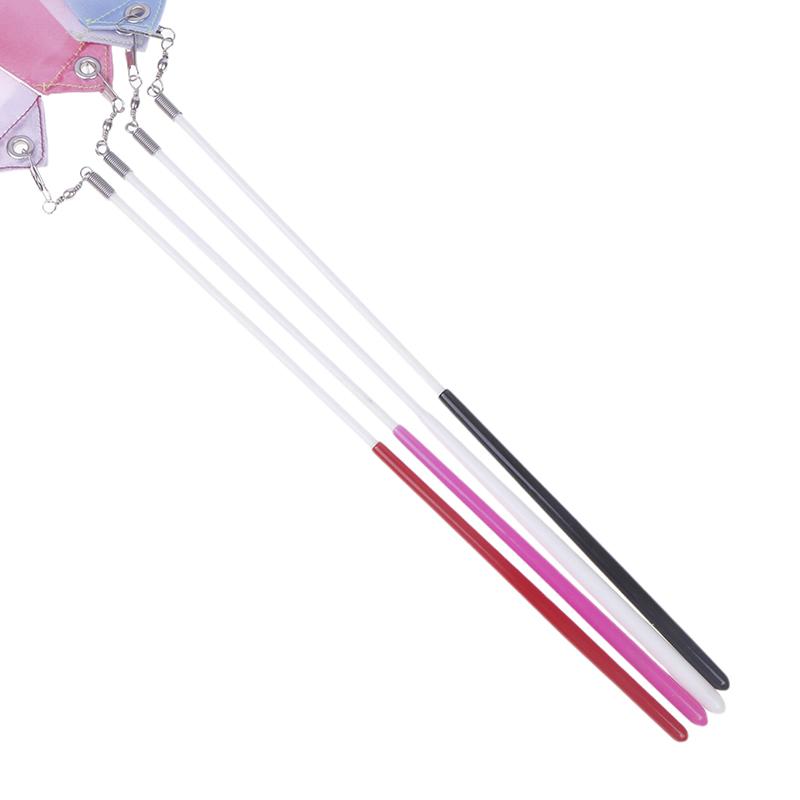 Product Introduction of 2M Dance Ribbons Rhythmic Girl Art Gymnastics Ballet Streamer Twirling Rod Rainbow Stick Sports Training Ribbon Dancer Wands 44