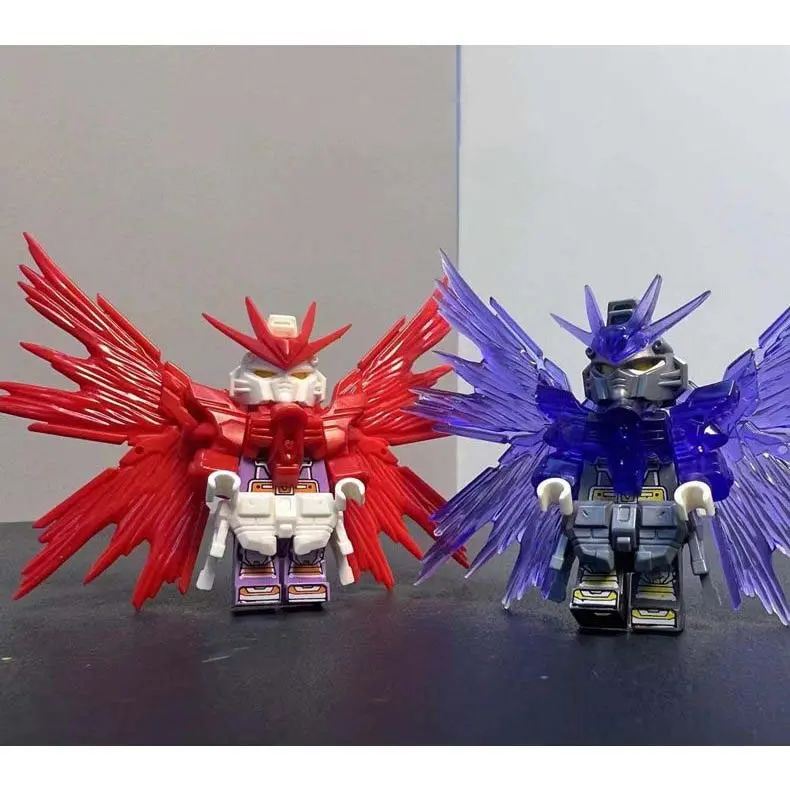 Mô hình mini gundam Túi mù Wing Mecha Warrior Lắp ghép Người máy DIY Đồ chơi Quà tặng cho bé 7