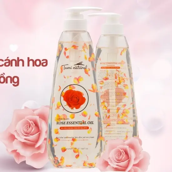 [Tami Natural Home] - Sữa tắm cánh hoa tinh chất hoa hồng 4