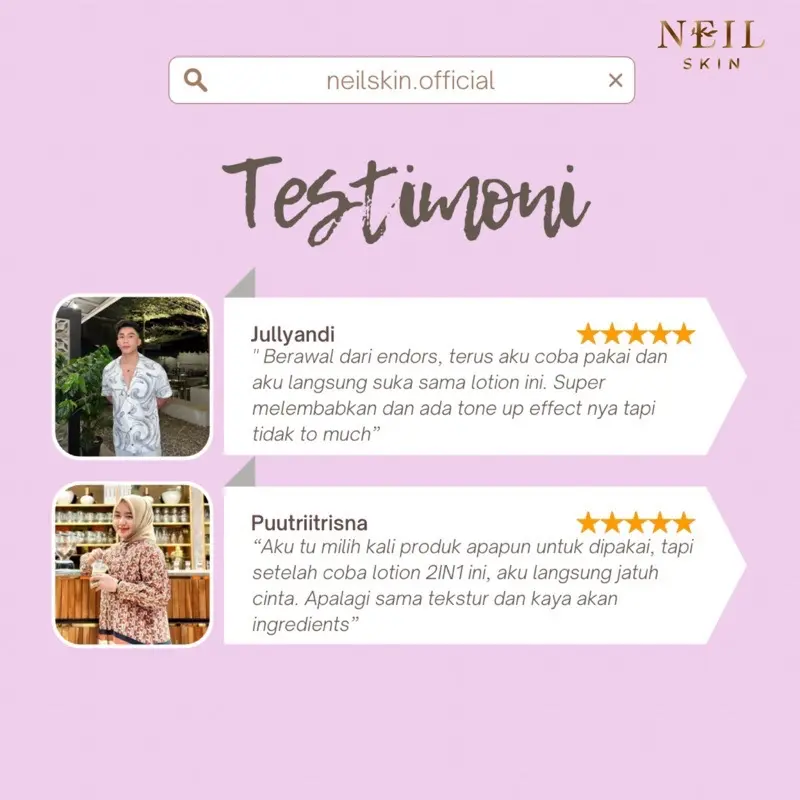 NEIL SKIN - 2 IN 1 DOUBLE DOSTING WHITENING BOOSTER 250ML / LOTION SIANG DOSTING UV FILTER 3
