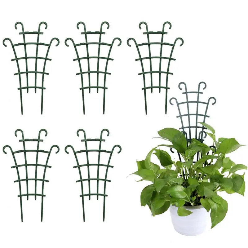 Garden Climbing Trellis Stand, Mini DIY Garden Support Trellis, Plant Climbing Frame, Plant Support Frame for Indoor Outdoor Potted Plants 5