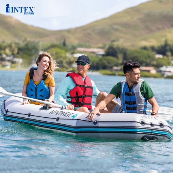 Thuyền bơm hơi MARINER 3-4 người CAO CẤP chống lật INTEX 68373 68376 bảo hành 12 tháng Cao Su Sport 4