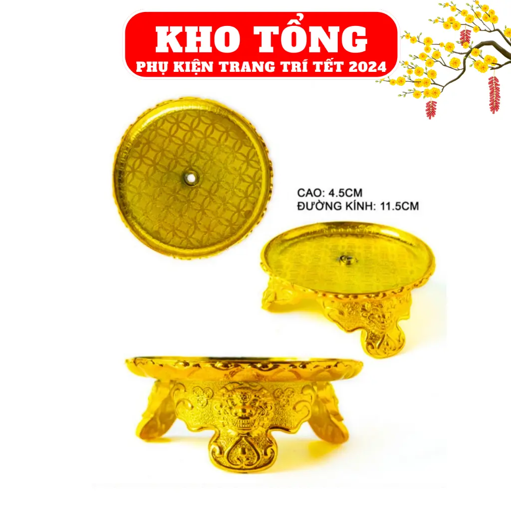 Đế làm tháp tỏi, đế tỏi trang trí tết 2024