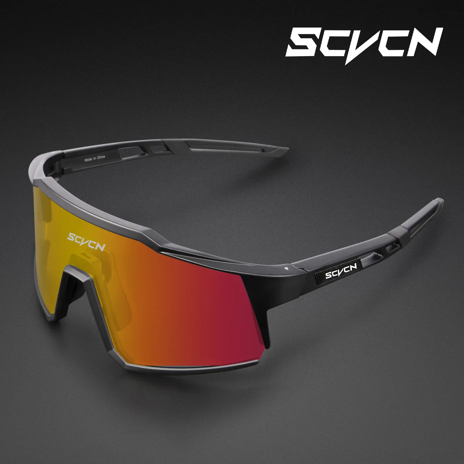 SCVCN Cycling Glasses Outdoor Sport Cycling Sunglasses Women Men MTB Mountain Bike Glasses Road Fishing Motorcycle Glasses Driving Climbing Running UV400 Goggles