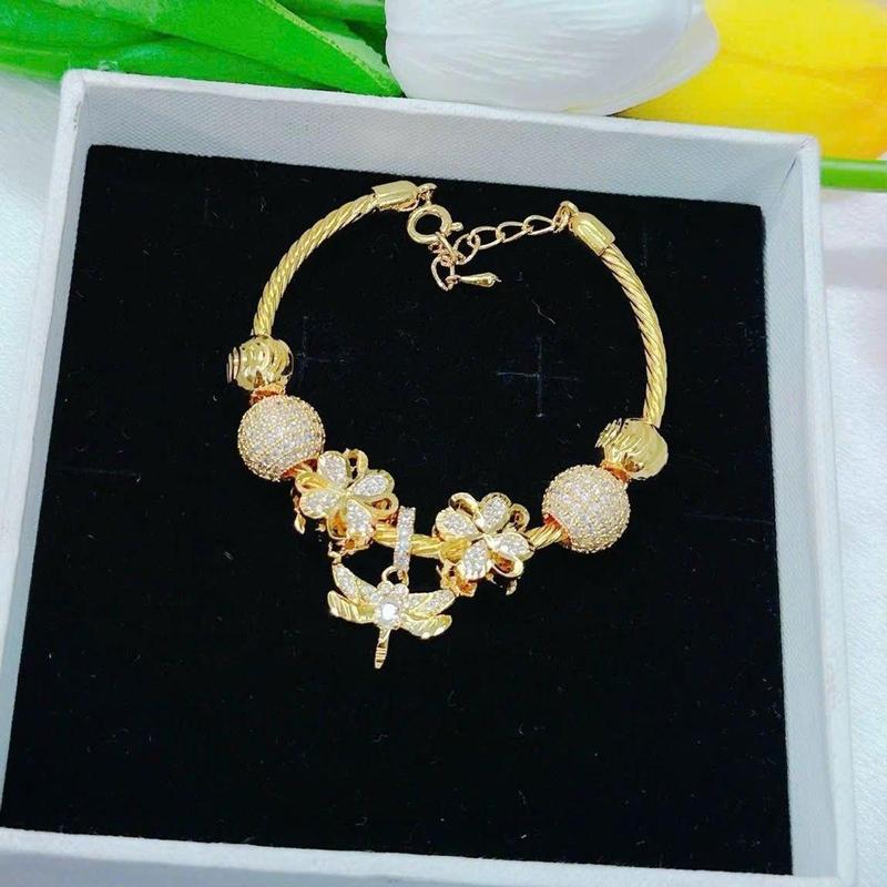 Vòng Pan Chuồn Chuồn (trắng-màu vàng) 1