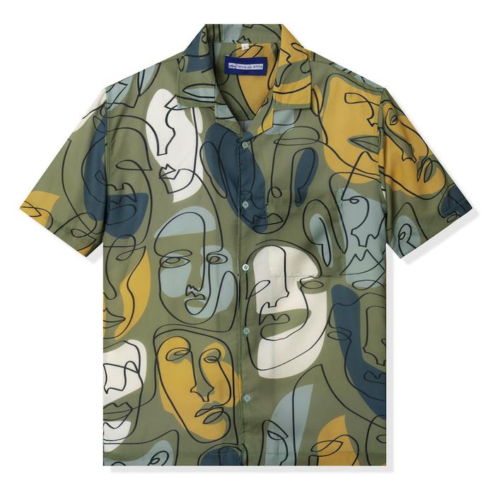 Gambar Kemeja Tenue de Attire - Contour Coleur Klimt Baju Pria Casual Pendek Cowok Keren dari Tenue de Attire Kota Administrasi Jakarta Selatan Tokopedia