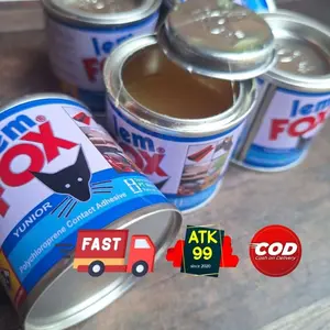 Lem FOX kaleng 70gr BIRU/Lem Serbaguna/Lem Super/Lem Sepatu/lem cair