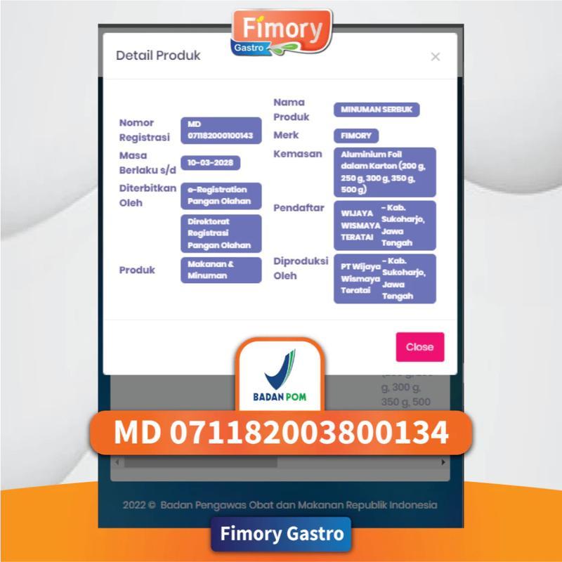 Product Introduction of FIMORY GASTRO SEREAL UMBI GARUT 1 BOX  250gr BPOM HALAL MUI  - SOLUSI MEREDAKAN ASAM LAMBUNG, GERD MAAG 100% ORIGINAL 28
