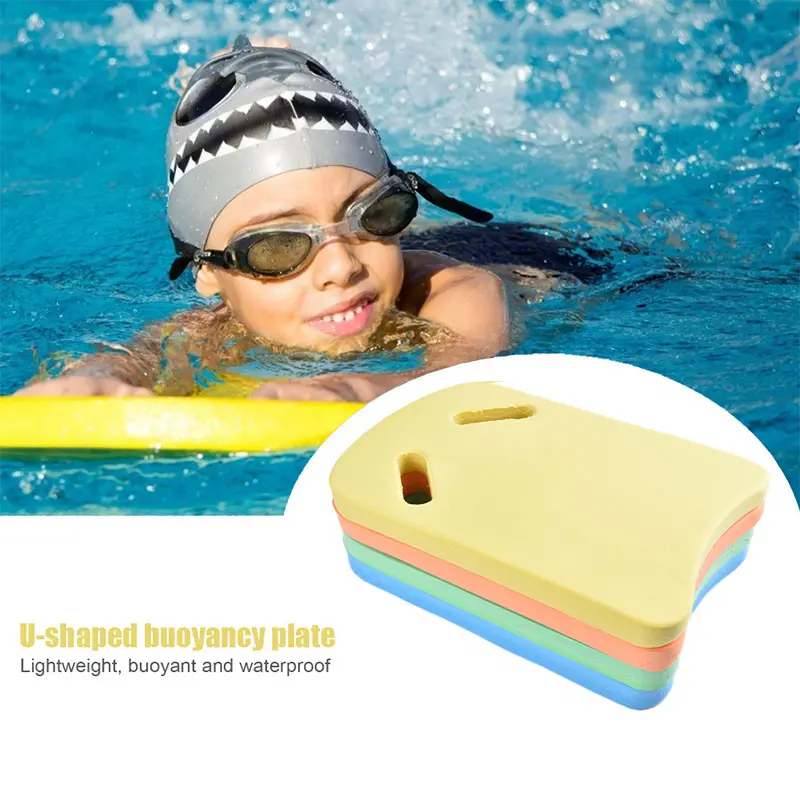 U-Shape EVA Swimming Board Floating Plate Back Float Kickboard Pool ...