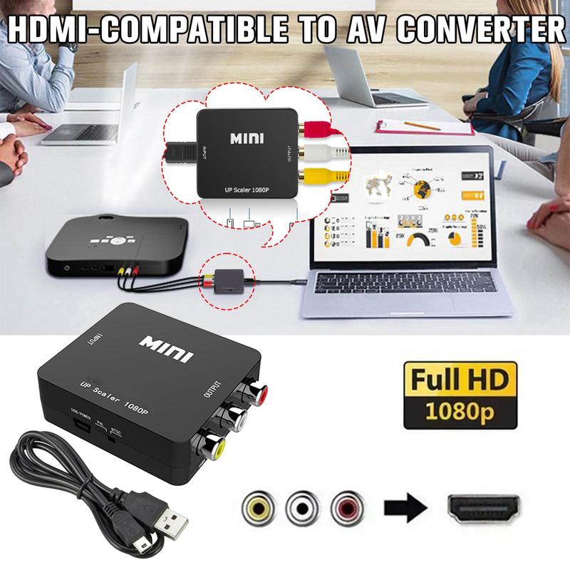 Product Introduction of Bộ chuyển đổi AV sang HDMI, 1 bộ, Hỗ trợ đầu ra độ nét cao 1080p hoặc 720p, Không cần cài đặt trình điều khiển, Cầm Tay, linh hoạt, cắm và chạy Phụ Kiện 93