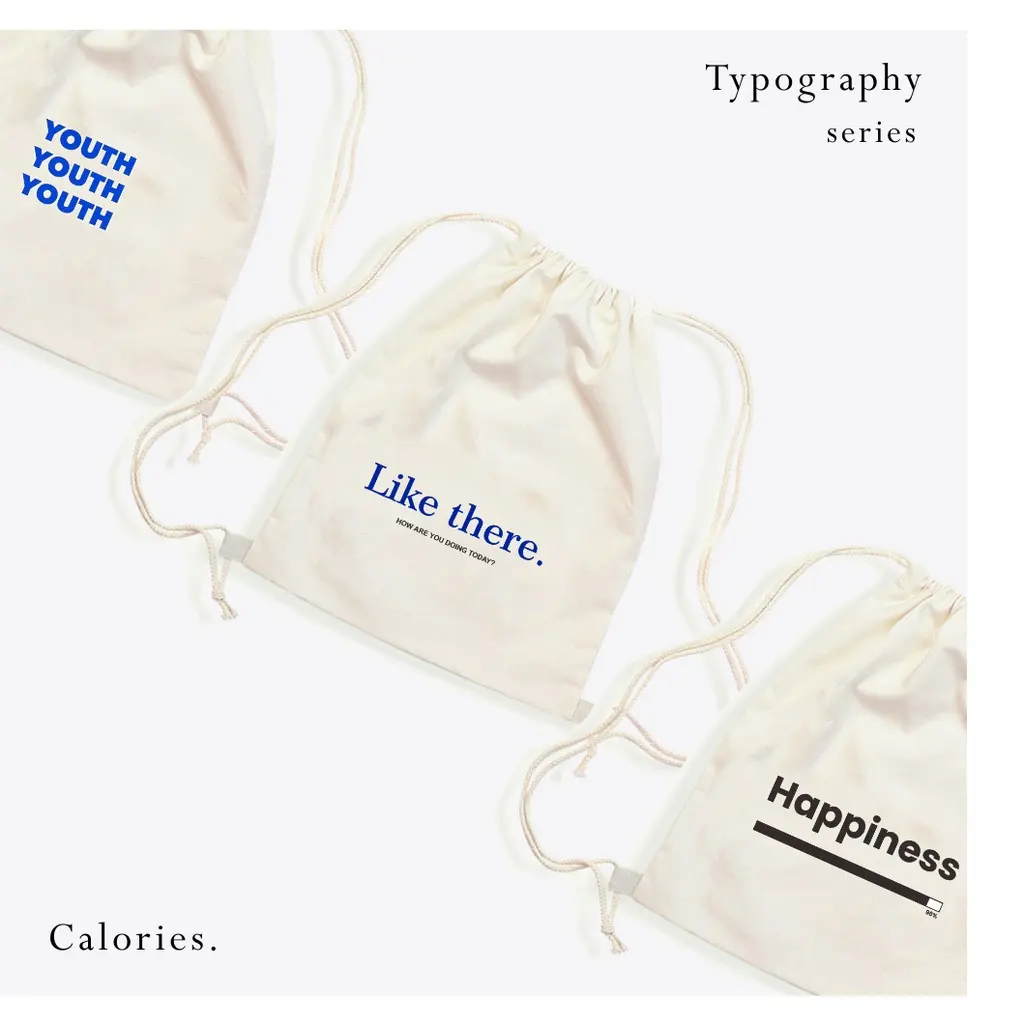 Stringbag [COD ✓] Typography tipografi , tulisan Text Stylish lucu Vintage Minimalist desain hapiness smile youth youth #stmn