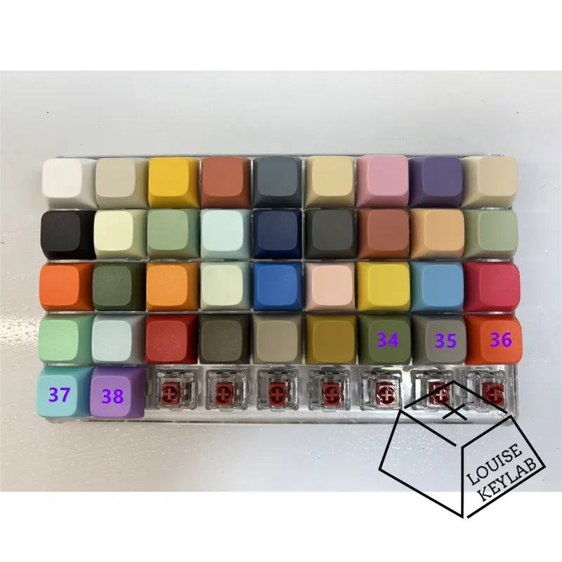 Keycaps polos matte PBT profil XDA 9.3mm mechanical keyboard switch cherry MX outemu kailh gateron 1