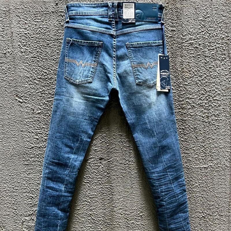 CELANA JEANS PRIA PANJANG POLOS/CELANA PANJANG PRIA DENIM WERCO SLIM FIT 1