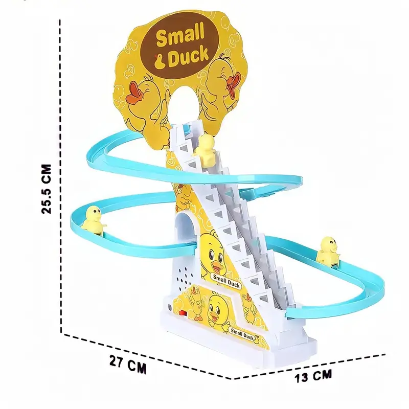 ( BISA COD ) PROMO FREE BATERAI MAINAN BEBEK NAIK TANGGA UNTUK STIMULASI TENGKURAP TUMMY TIME TRACK TANGGA BEBEK SMALL DUCK BEBEK KUNING / TRACK RACING BALAP NAIK TANGGA SNI / MAINAN ANAK LAKI LAKI / MAINAN ANAK PEREMPUAN MURAH 2