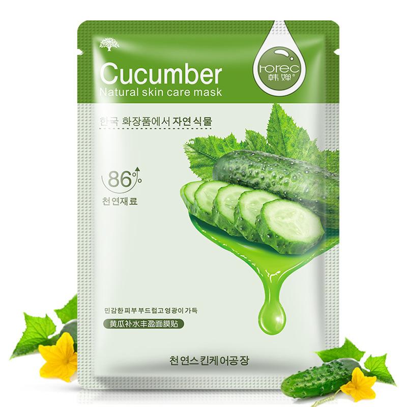 Product Introduction of Natural Hydrating Face Mask  Quickly Absorb Smooth Skin Fresh Fruits Face Masks Centella Cucumber Aloe Vera Facial Mask Moisturizing Hydrating Face Care Product 26