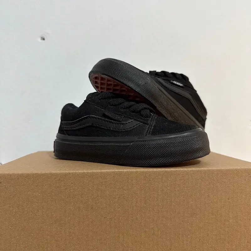 Sepatu Anak Laki Laki dan Perempuan Vns OldSkool full Black 1