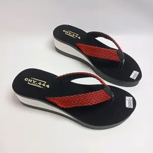 Sandal Wedges Wanita Model Jepit Rajut Anyaman Simple Fashion Terbaru Kren Elegan Nyaman