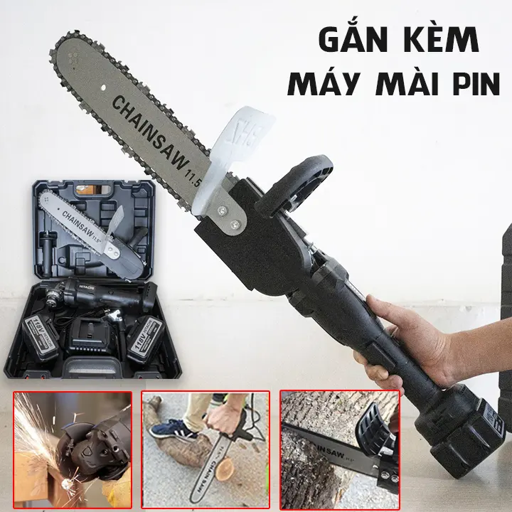 BỘ LƯỠI CƯA XÍCH GẮN MÁY MÀI - CƯA CÂY - CƯA GỖ, LƯỠI CƯA XÍCH MINI 4