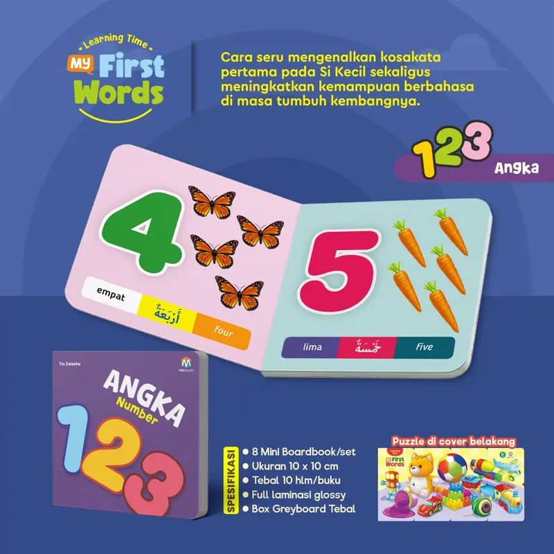 Buku Balita Learning Time My First Words Ziyad Books 5