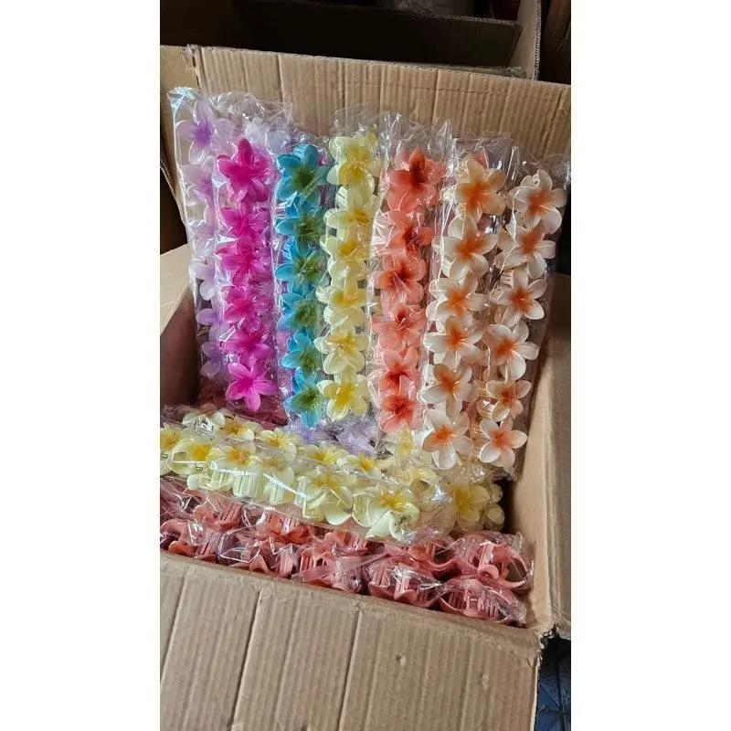 【Size To】 Kẹp Tóc Hình Hoa Sứ 8cm - Kẹp tóc hình hoa màu kẹo thời trang Hàn Quốc cho nữ Women Voan Voi 6