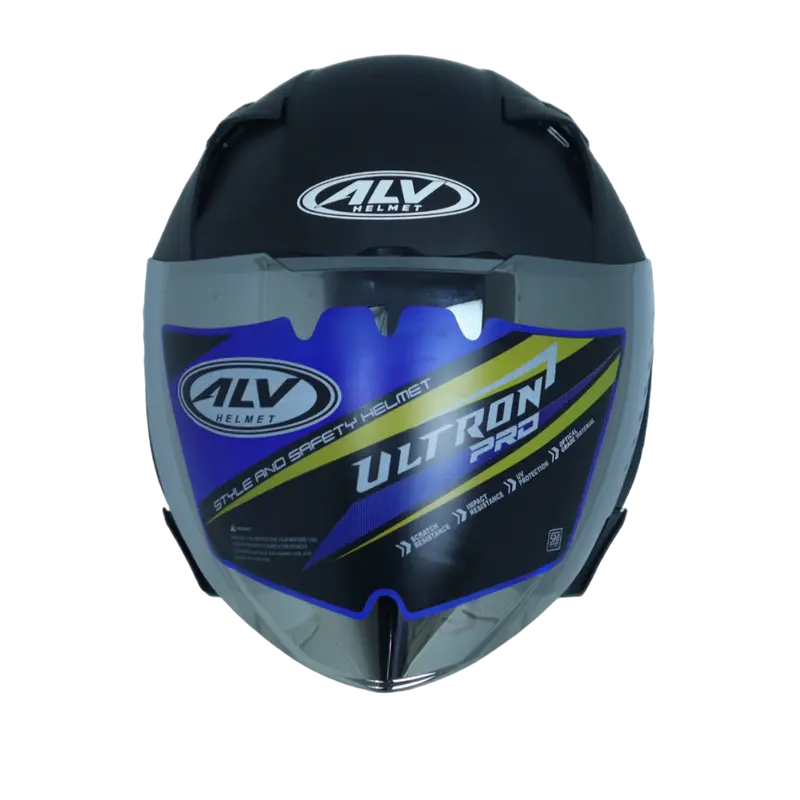 Helm ALV ULTRON PRO Solid Original Half Face Untuk Pria dan Wanita Dewasa SNI 3