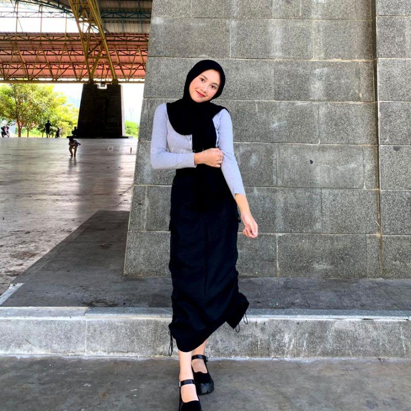Rok Cargo Serut / Cargo Skirt Wanita 4