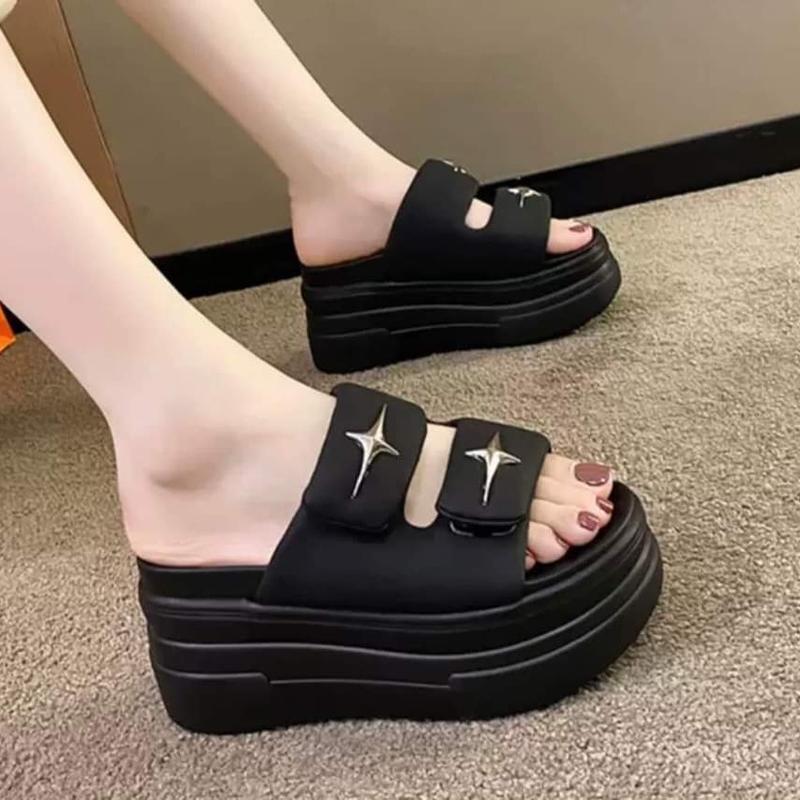  Dép BM Ngôi Sao 9P nhập khẩu từ Q.C - Giày Sandal Women Paisley Cuban Cao Gót 9P 