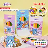 Gambar GREEBEL Pensil Warna 12 Warna Half Tom & Jerry - Half Colour Pencil 312 dari GREEBEL Kota Administrasi Jakarta Barat 1 Tokopedia