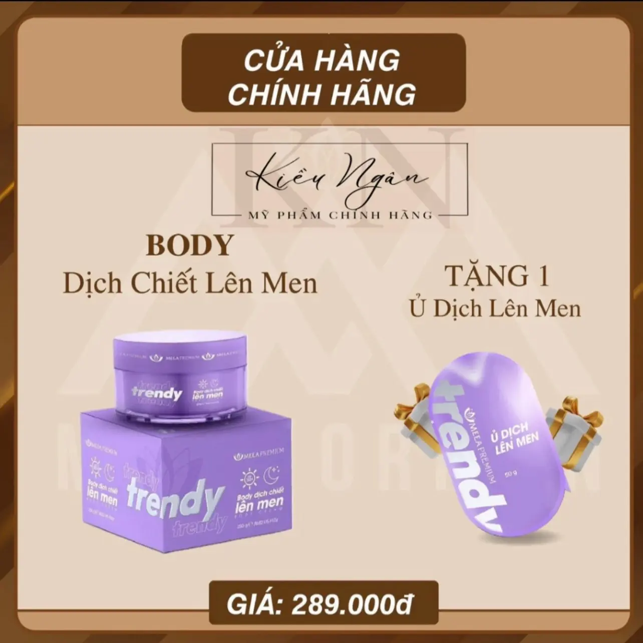 KEM BODY DỊCH CHIẾT LÊN MEN TRENDY MEEA - 250ml